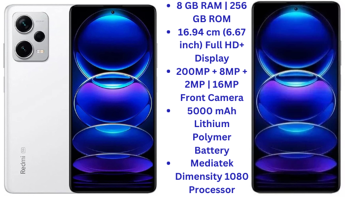 8 GB RAM | 256 GB ROM 16.94 cm (6.67 inch) Full HD+ Display 200MP + 8MP + 2MP | 16MP Front Camera 5000 mAh Lithium Polymer Battery Mediatek Dimensity 1080 Processor